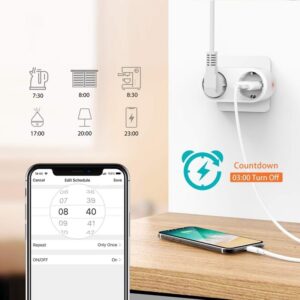 Smart Socket 2 In 1 With Monitoring Of The Consumed Energy 16a 06 - TUYA SMART HOME