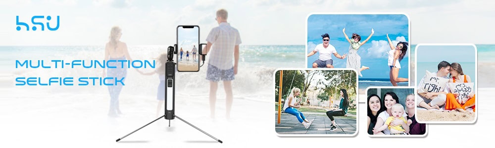 Selfie Stick 6 In 1 Hsu Beauty Dual Led Tripod Bluetooth Remote 5 - Многофункционални