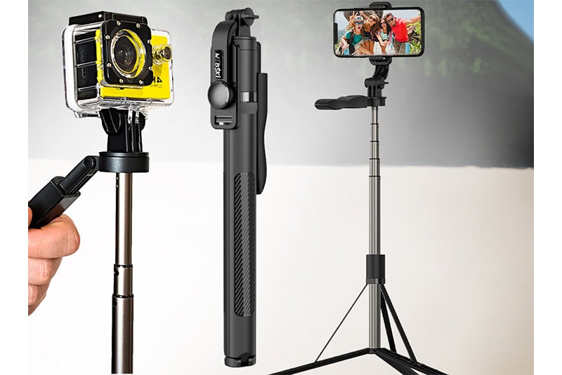 L05 149 Cm Selfie Stick With Tripod For Phone And Sports Cameras06 - Мобилна Фотография