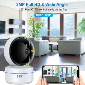 Tuya Smart Wifi 1080p Hd Ip Camera Auto Tracking Baby Monitor 355 Degree Night Vision 2 Way Audio 22 - TUYA SMART HOME