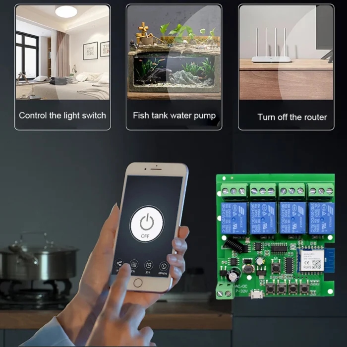 Tuya 4ch Wifi Rf 4 Relay Switch 03 - TUYA SMART HOME