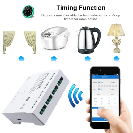 Tuya 4ch Wifi Rf 4 Relay Switch 10 - TUYA SMART HOME