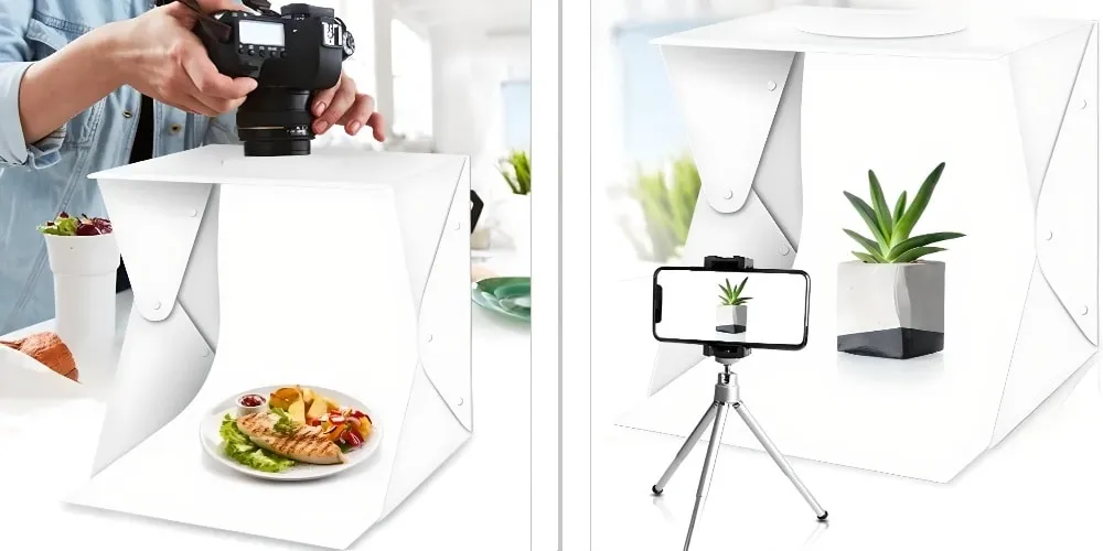 Portable Photo Box Studio 40 Cm For Product Photography With Led Lighting Dimmable 5pvc Backgrounds 29 - Продуктова фотография