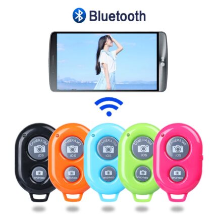 1pcs Wireless Bluetooth Shutter Remote Control Button Self Timer Long Distance Camera Phone Selfie Stick Monopod - Мобилна Фотография