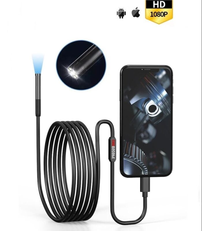 Anesok W300 B Wireless Endoscope Single Lens Ip67 Waterproof Wifi Borescope Ios Android 1080p Hard 1 E1 - Ендоскоп камери