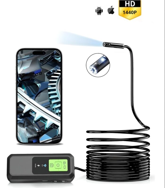 Anesok W600 Wifi Endoscope Borescope 7.9mm 1440p Hd Ip67 Waterproof Industrial Ios Pc Macos Android Hard Endoscope.bg - Android ендоскопи