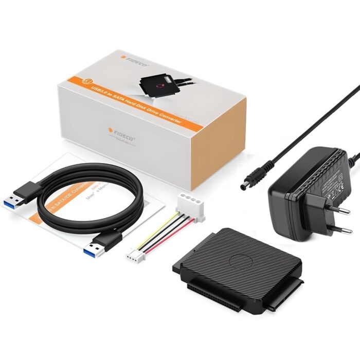 Fideco Sata Ide To Usb 3.0 Adapter Hard Drive Adapter Cable Converter For Universal 2.5 3.5 Inch 5 1 - Аксесоари за Компютри