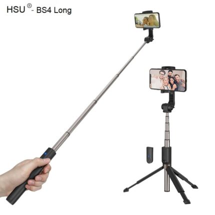 Hsu 3 In 1 Wireless Bluetooth Selfie Stick Mini Tripod Long 004 - Мобилна Фотография