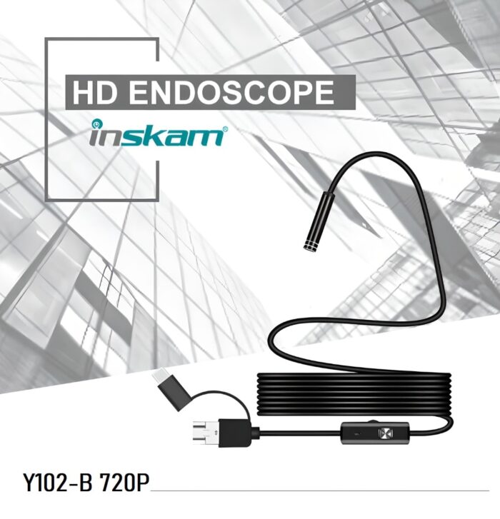 Inskam Y102 Usb Endoscope Single Lens Ip67 Waterproof Borescope Industrial Pc Android 720p Hard 1 14 - Ендоскоп камери