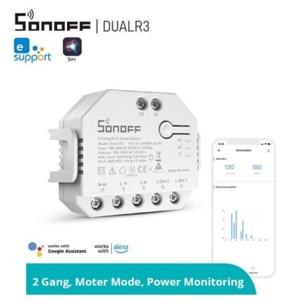 Sonoff Dualr3 Dual Relay Two Way Power Metering Smart Switch 00 - SONOFF