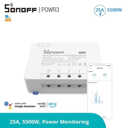 Sonoff Powr3 High Power Smart Switch 25a 5500w - SONOFF