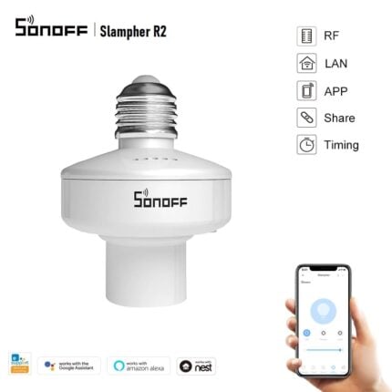 Sonoff Slampherr2 E27 433mhz Rf Wifi Smart Light Lamp Bulb Holder - SONOFF