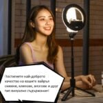 Selfie Stick 4 In 1 Hsu Influencer V02s Led Ring Tripod Bluetooth Remote 6 - Мобилна Фотография