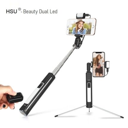 Selfie Stick 6 In 1 Hsu Beauty Dual Led Tripod Bluetooth Remote 001 - Мобилна Фотография
