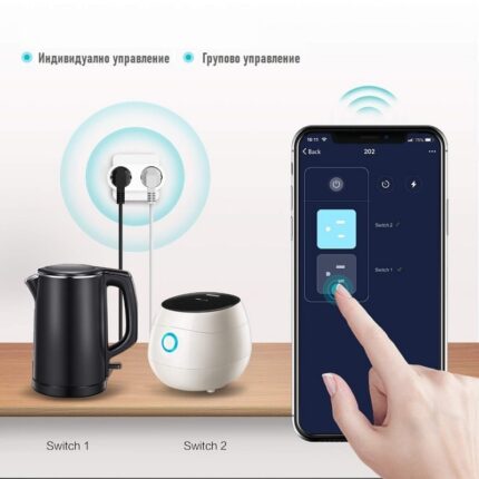 Smart Socket 2 In 1 With Monitoring Of The Consumed Energy 16a 08 - TUYA SMART HOME