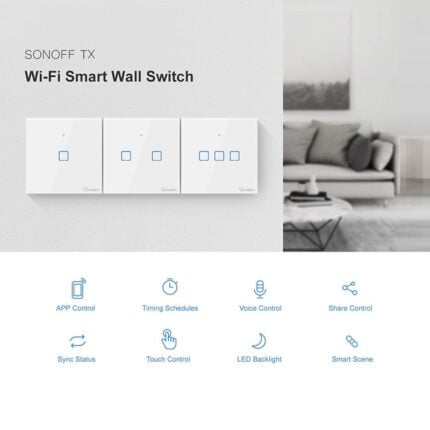 Sonoff Tx Wi Fi Smart Wall Touch T2 2 - SONOFF