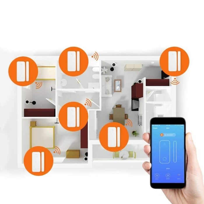 Tuya Smart Wireless Wifi Door Alarm Detector Rechargeable Battery Via Usb Port 15 - TUYA SMART HOME