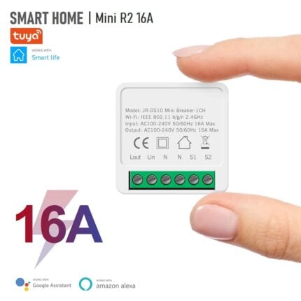Tuya 16a Wifi Mini Smart Switch 2 Way Diy Automation Module Timer Support Smartlife - TUYA SMART HOME