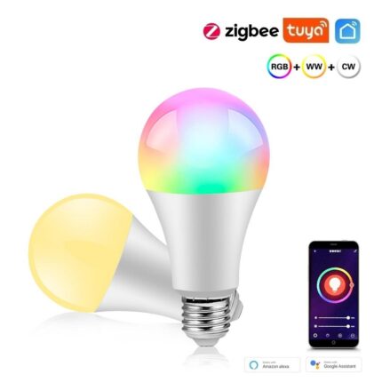 Tuya Smart Zigbee Led Rgbcw Bulb 10w E27 Multicolour Alexa And Google Compatible Smart Life App - eWelink осветление
