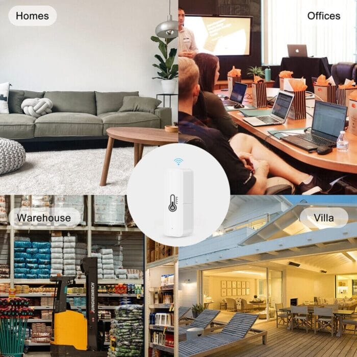 Tuya Wifi Temperature Humidity Sensor App Monitor Smart Home Work With Alexa Google Home 8 - TUYA SMART HOME