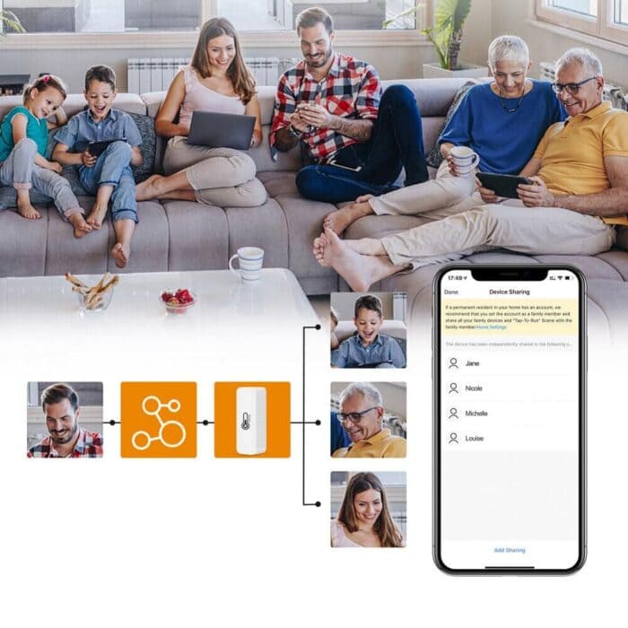 Tuya Wifi Temperature Humidity Sensor App Monitor Smart Home Work With Alexa Google Home 9 - TUYA SMART HOME