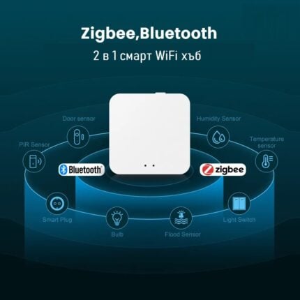 Tuya Zigbee Bluetooth Smart Gateway Wifi 2in1 Zigbee 3.0 Bluetooth Ble Mesh 4 - Хъбове & сензори