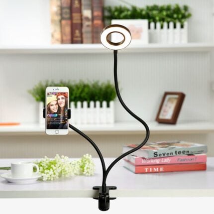 Universal Selfie Ring Light With Flexible Mobile Phone Holder 15 - Аксесоари