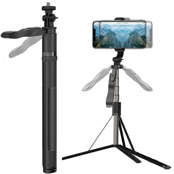 l05 149 cm selfie stick with tripod for phone and sports cameras11