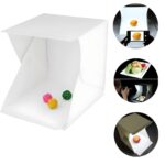 Portable Photo Box Studio 30 Cm For Product Photography With Led Lighting Dimmable 5pvc Backgrounds 30 - Продуктова фотография