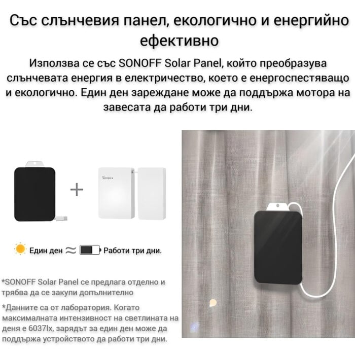 Sonoff Solar Panel For Zbcurtain - SONOFF