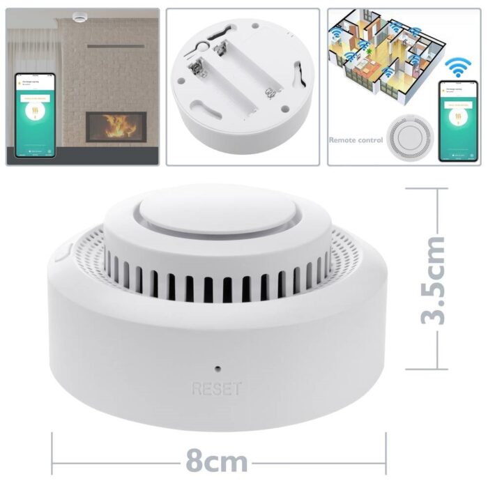 Tuya Smart Wifi Smoke Detector Sensor 6 - TUYA SMART HOME