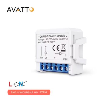 Avatto Lwsm16 Wi Fi Light Switch Module No Neutral 1 2 3 Gang Tuya - SMART HOME