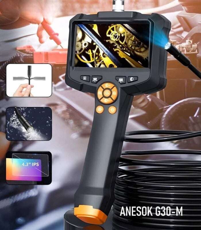 Anesok G30 M 4.3inches Ips 1080p Endoscope Borescope 8.5mm Ip67 Waterproof Industrial 2mp Hard Endoscope.bg 4.jpg - Ендоскоп камери