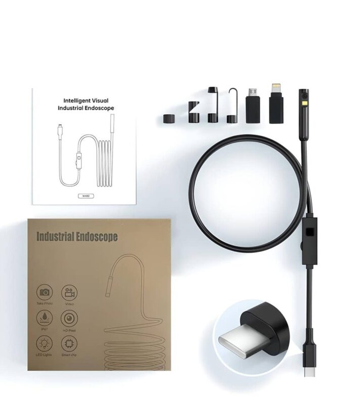 Anesok W400 D Dual Lens Usb Endoscope Camera 5.5mm 3 In 1 Android Ios Single Lens Rigid Endoscope.bg 2.jpg - Ендоскоп камери