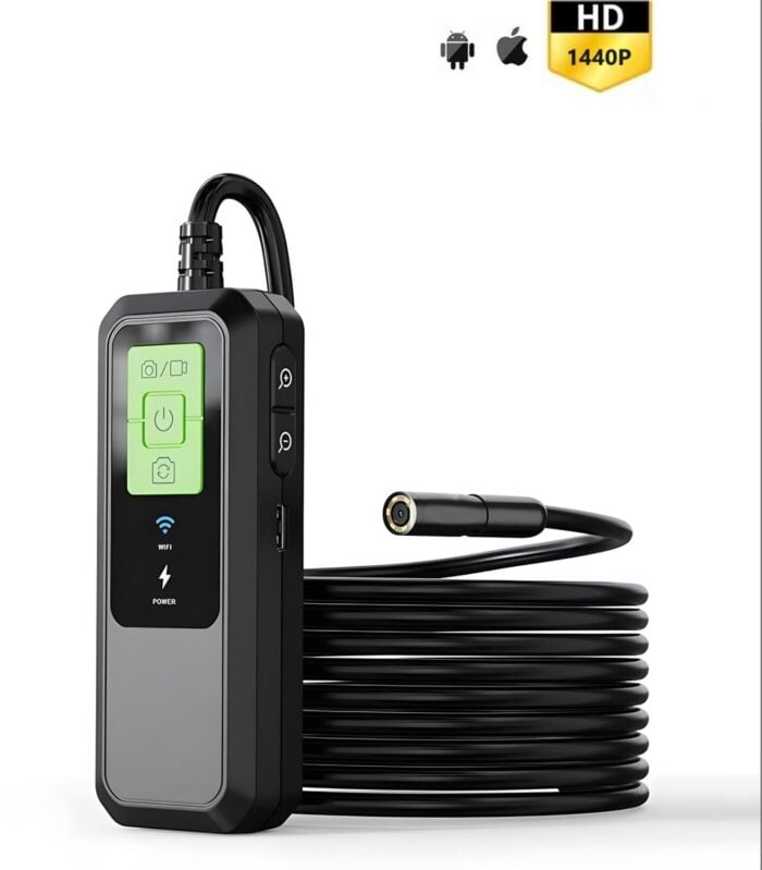 Anesok W600 Wifi Endoscope Borescope Single Lens 7.9mm 1440p Hd Ip67 Waterproof Industrial Ios Pc Macos Android Hard Endoscope.bg .jpg - Ендоскоп камери