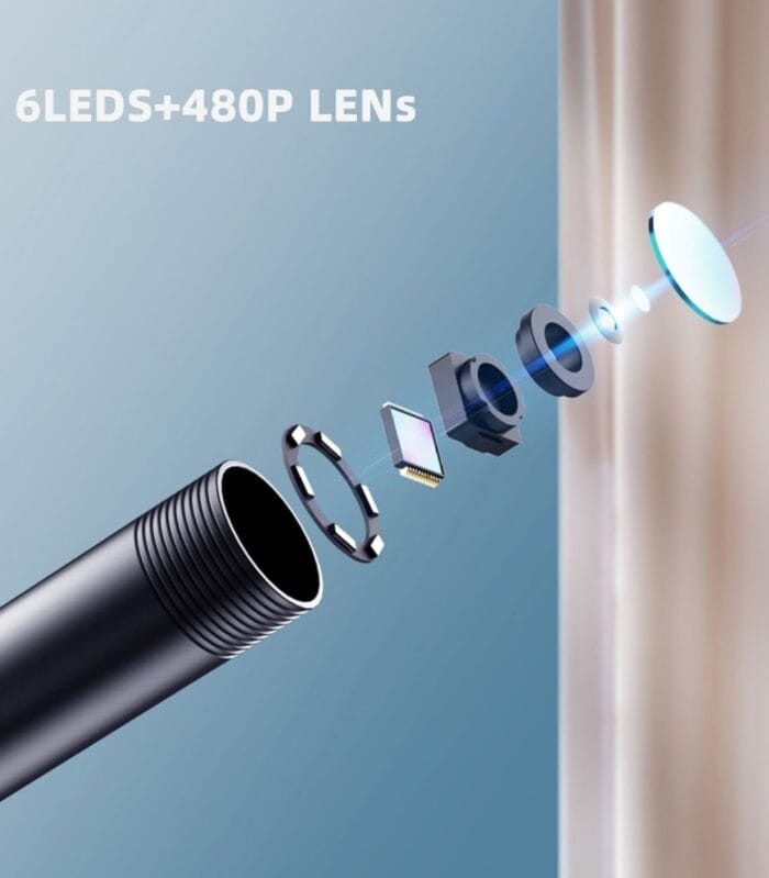 INSKAM universal USB endoscope 5.5MM 3IN1 Type C Micro USB HARD and SOFT 480P AN97 12