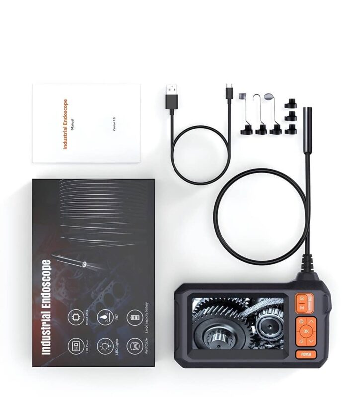 Anesok C30 A Endoscope Camera 4 3 Inch Display Autofocus 2mp 8 5mm Hard 1080p Endoscope.bg 1.jpg - Ендоскоп камери