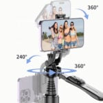 Selfiestick Bg Hsu C08 Long Selfiestick Tripod 005 - Селфи Стикове