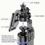 Selfiestick Bg Hsu C08 Long Selfiestick Tripod 006 - Селфи Стикове
