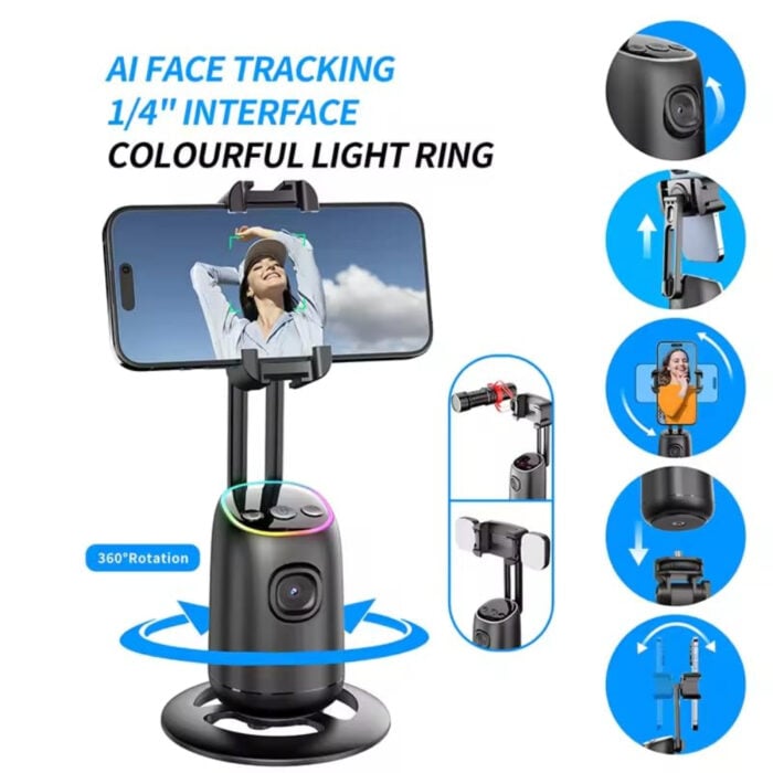 Selfiestick Bg Tokqi P05 Desktop Gimbal 360 001 - Мобилна Фотография