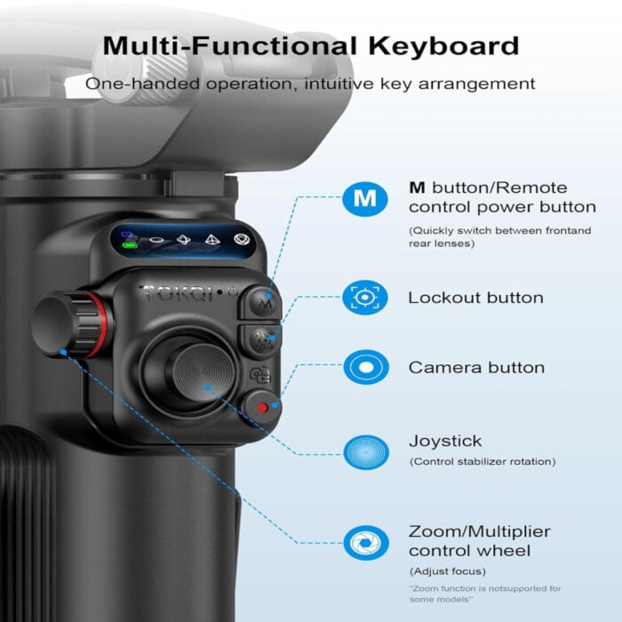 Selfiestick.bg Tokqi M02 Gimbal Stabilizer Tripod Ai 006 - Мултимедия & Съдържание