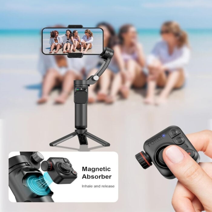 Selfiestick.bg Tokqi M02 Gimbal Stabilizer Tripod Ai 008 - Мултимедия & Съдържание