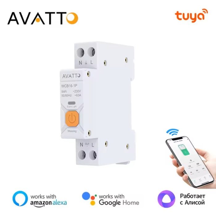 Avatto Wcb16 Wifi Smart Circuit Breaker 63a 0 - AVATTO