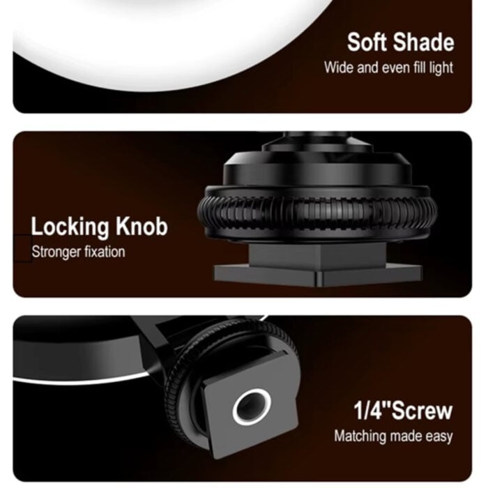 D07 360 Rotate Led Selfie Light Ring Light 03 - Мултимедия & Съдържание