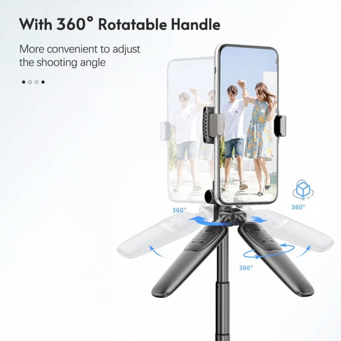 Selfiestick Bg A65 165 Sm Tripod Bluetooth 001 - Селфи Стикове