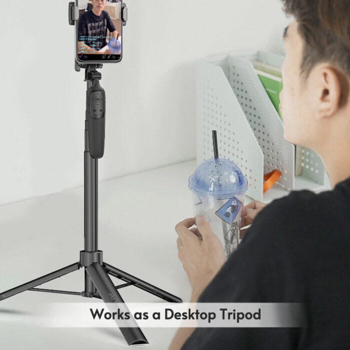 Selfiestick Bg A65 165 Sm Tripod Bluetooth 005 - Селфи Стикове