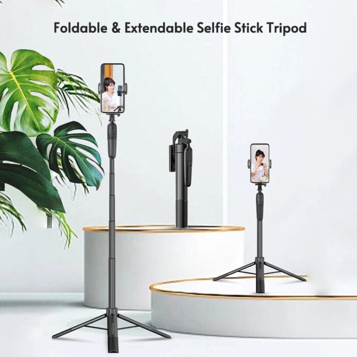 Selfiestick Bg A65 165 Sm Tripod Bluetooth 008 - Селфи Стикове