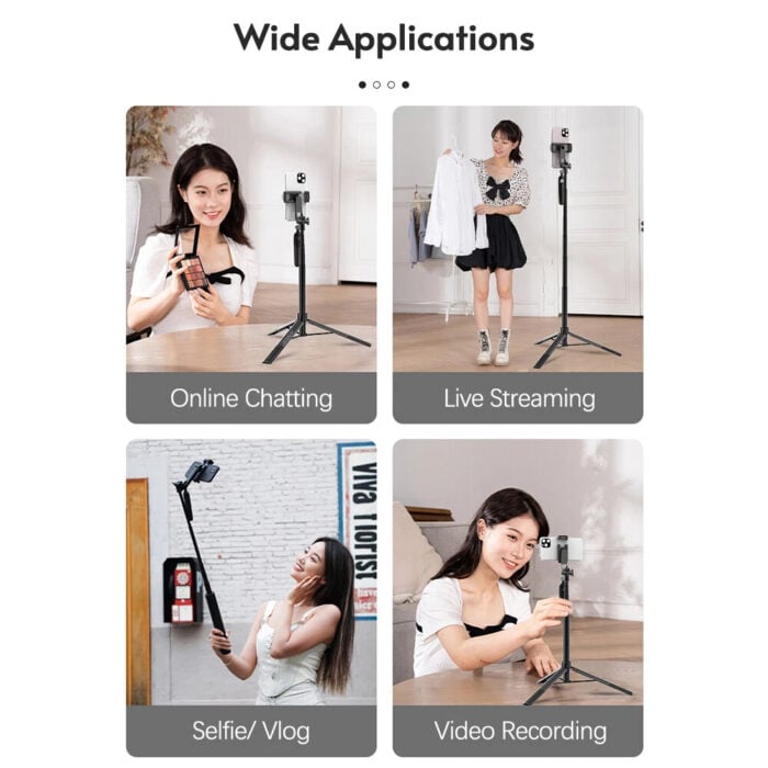 Selfiestick Bg A65 165 Sm Tripod Bluetooth 009 - Селфи Стикове