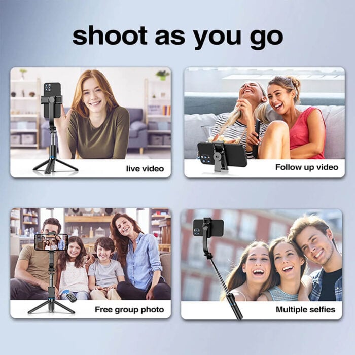 Selfiestick Bg Hsu C01 Selfiestick Tripod Bluetooth 003 - Триподи