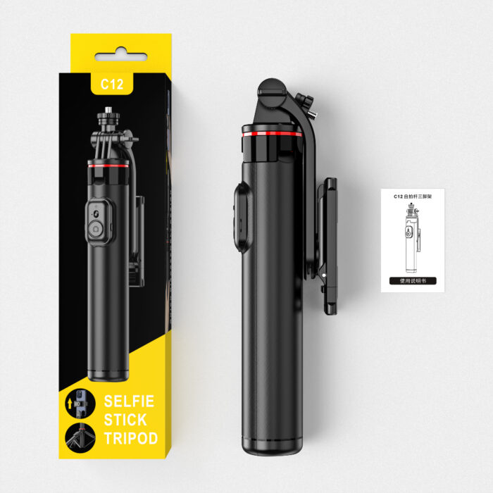 Selfiestick Bg Hsu C12 Selfistick Tripod 005 - Триподи & Стативи